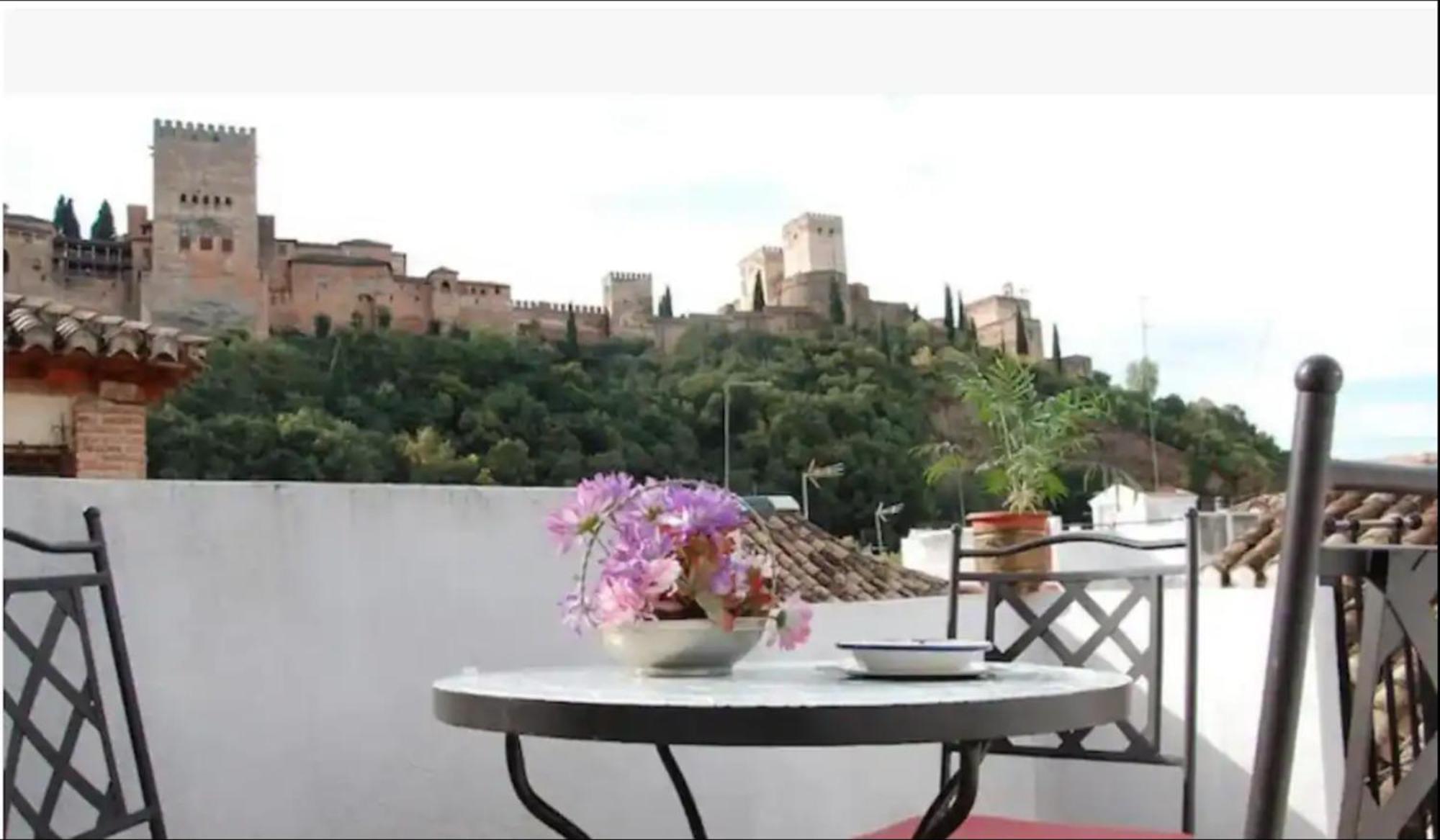 Atico Con Terracita Y Vistas Alhambra, Centro Appartement Granada Buitenkant foto