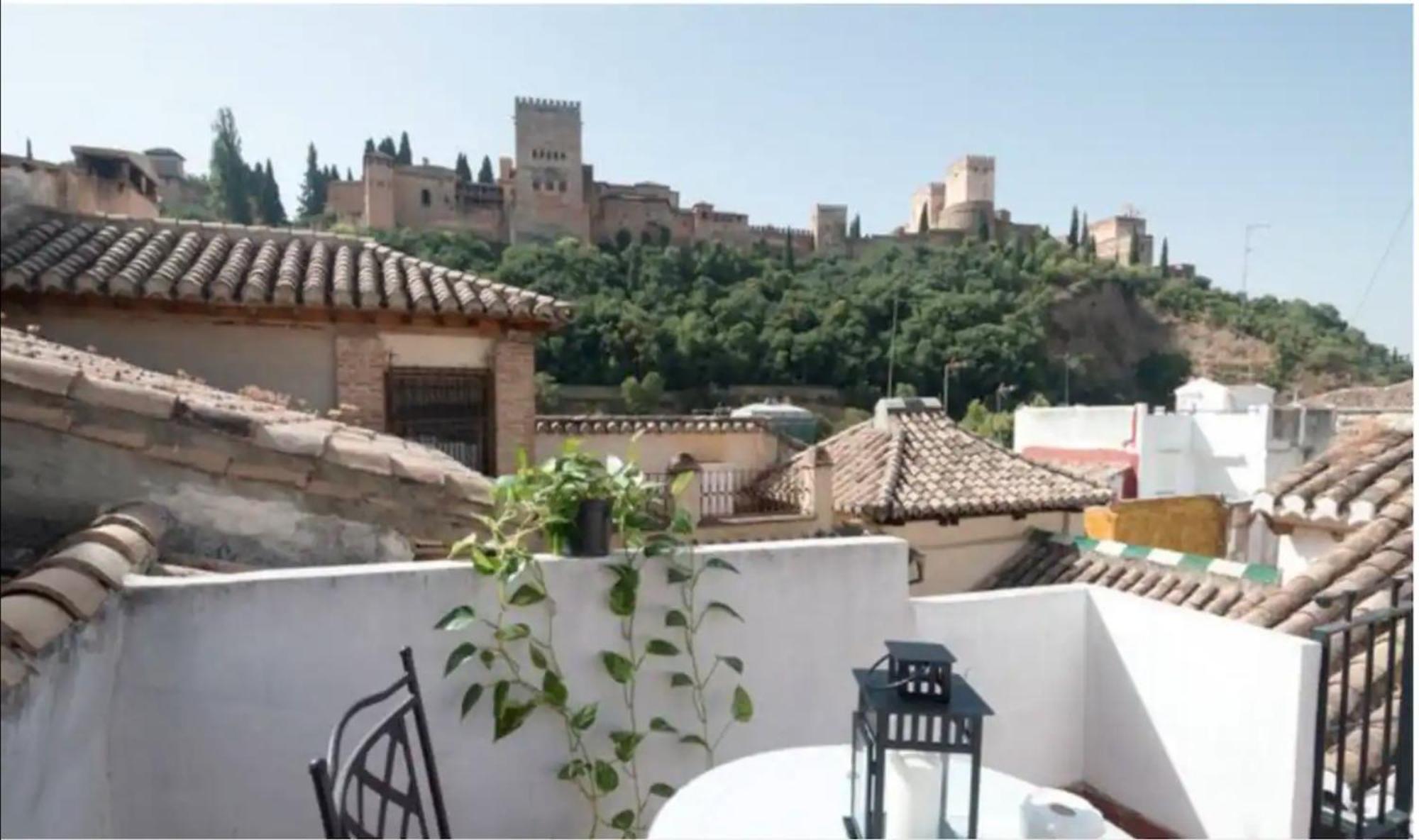 Atico Con Terracita Y Vistas Alhambra, Centro Appartement Granada Buitenkant foto
